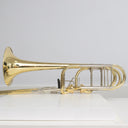 Eastman ETB849 Bassposaune mit Axialventilen – Gelbmessing